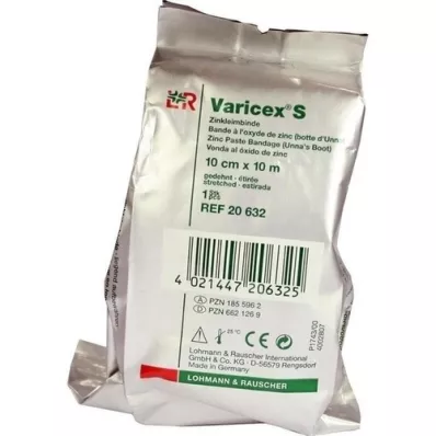 VARICEX S Çinko yapışkanlı bandaj 10 cmx10 m, 1 adet