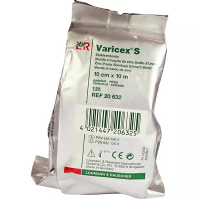 VARICEX S Çinko yapışkanlı bandaj 10 cmx10 m, 1 adet