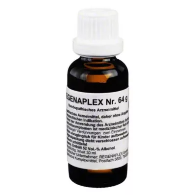 Regenaplex No. 64 g damla, 30 ml Regenaplex No. 64 g damla, 30 ml