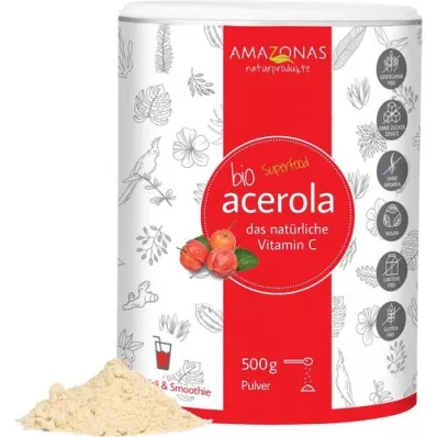 ACEROLA %100 saf organik doğal C vitamini tozu, 500 g