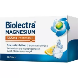 BIOLECTRA Magnezyum 365 mg fortissimum limon, 20 adet