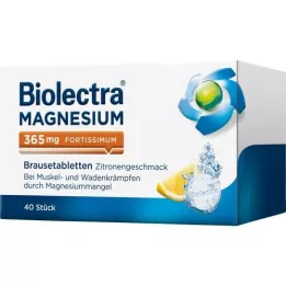 BIOLECTRA Magnezyum 365 mg fortissimum limon, 40 adet