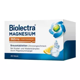 BIOLECTRA Magnezyum 365 mg fortissimum limon, 40 adet