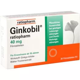 GINKOBIL-ratiopharm 40 mg film kaplı tablet, 30 adet