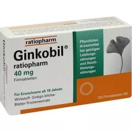 GINKOBIL-ratiopharm 40 mg film kaplı tablet, 120 adet