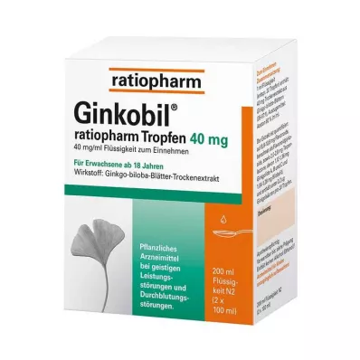 Ginkobil oranpharm 40mg, Ginkgo biloba damlaları ile, 200 ml Ginkobil oranpharm 40mg, Ginkgo biloba damlaları ile, 200 ml