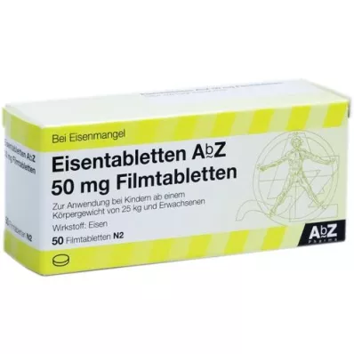 EISENTABLETTEN AbZ 50 mg film kaplı tablet, 50 adet