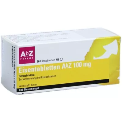 EISENTABLETTEN AbZ 100 mg film kaplı tablet, 50 adet