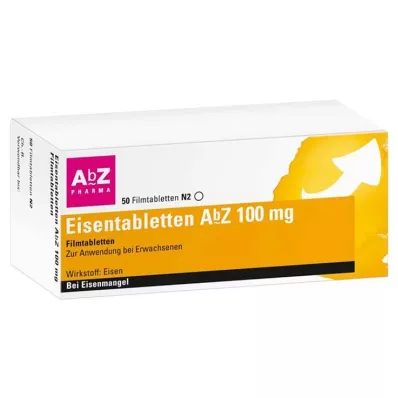 EISENTABLETTEN AbZ 100 mg film kaplı tablet, 50 adet EISENTABLETTEN AbZ 100 mg film kaplı tablet, 50 adet