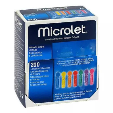 Microlet® lansetler, 200 adet Microlet® lansetler, 200 adet