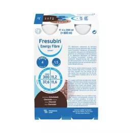 FRESUBIN ENERGY Elyaf DRINK Çikolata şişesi, 4X200 ml