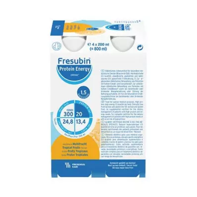 Fresubin Protein Enerji İçeceği Multifruit Tr.Fl., 4X200 ml Fresubin Protein Enerji İçeceği Multifruit Tr.Fl., 4X200 ml