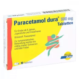 PARACETAMOL dura 500 mg tablet, 10 adet