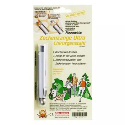 ZECKENZANGE Ultra cerrahi çelik, 1 adet
