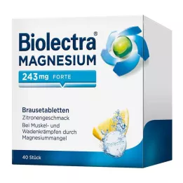 BIOLECTRA Magnezyum 243 mg forte limon tablet, 40 adet