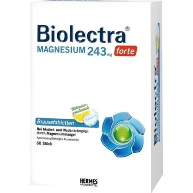 BIOLECTRA Magnezyum 243 mg forte limon tablet, 60 adet