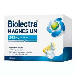 BIOLECTRA Magnezyum 243 mg forte limon tablet, 60 adet