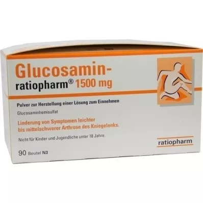GLUCOSAMIN-RATIOPHARM 1500 mg Plv.oral kullanım için, 90 adet
