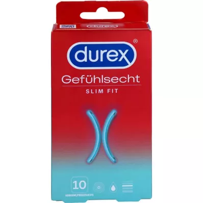 DUREX Sensitive Slim Fit prezervatif, 10 adet