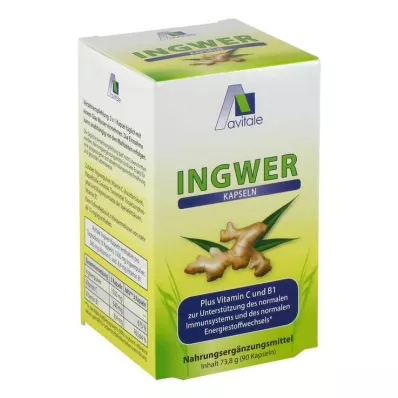 INGWER 500 mg kapsül+B1+C vitamini, 90 adet INGWER 500 mg kapsül+B1+C vitamini, 90 adet