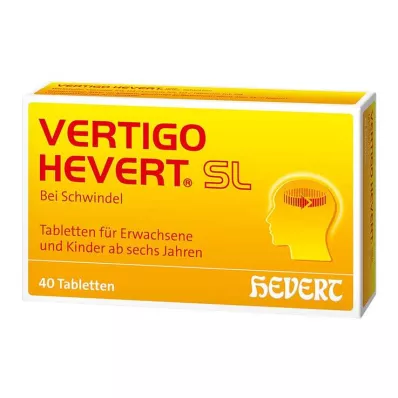 Vertigo Hevert SL tabletler, 40 adet Vertigo Hevert SL tabletler, 40 adet