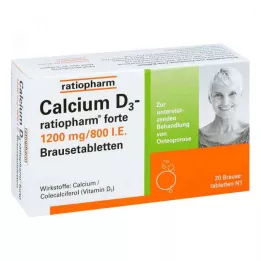 CALCIUM D3-ratiopharm forte efervesan tablet, 20 adet