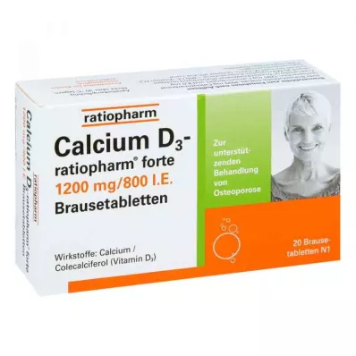 CALCIUM D3-ratiopharm forte efervesan tablet, 20 adet