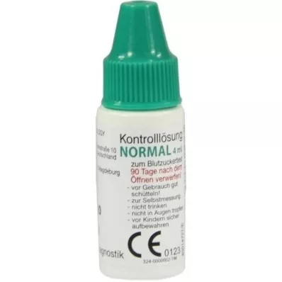 GLUCO TEST Artı kontrol solüsyonu normal, 4 ml