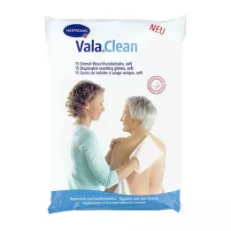 VALACLEAN yumuşak tek kullanımlık yıkama eldivenleri, 15 adet