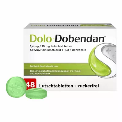 DOLO-DOBENDAN 1,4 mg/10 mg pastil, 48 adet DOLO-DOBENDAN 1,4 mg/10 mg pastil, 48 adet