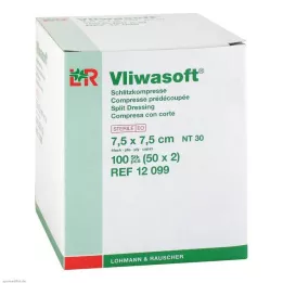 VLIWASOFT Yarık kompresler 7,5x7,5 cm steril 4l, 50X2 adet