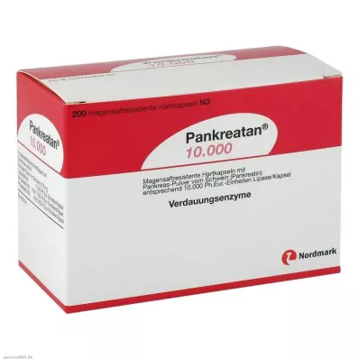PANKREATAN 10.000 gastro-dirençli sert kapsül, 200 adet