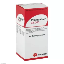 PANKREATAN 25.000 gastro-dirençli sert kapsül, 100 adet