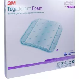 TEGADERM Köpük bandaj FK 20x20 cm 90603, 5 adet