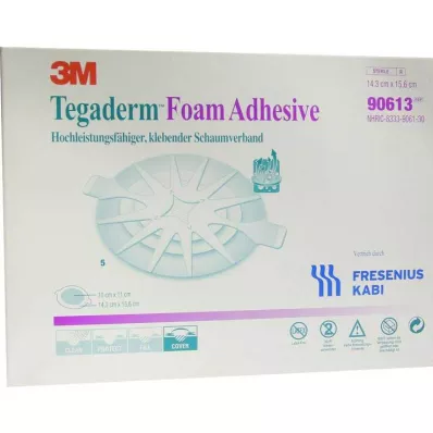 Tegaderm Köpük Yapıştırıcı FK 14,3x15,6cm oval 90613, 5 adet