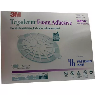 Tegaderm Köpük Yapıştırıcı FK 19x22,2cm oval 90616, 5 adet Tegaderm Köpük Yapıştırıcı FK 19x22,2cm oval 90616, 5 adet