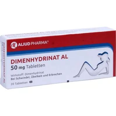 DIMENHYDRINAT AL 50 mg tablet, 20 adet