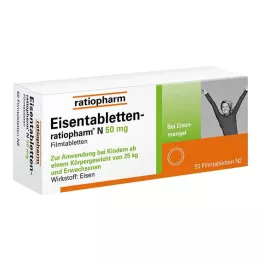 EISENTABLETTEN-ratiopharm N 50 mg film kaplı tablet, 50 adet