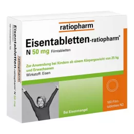 EISENTABLETTEN-ratiopharm N 50 mg film kaplı tablet, 100 adet