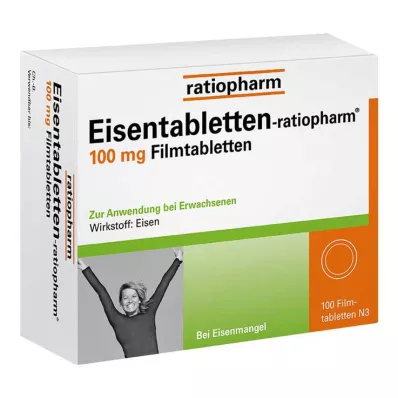 EISENTABLETTEN-ratiopharm 100 mg film kaplı tablet, 100 adet