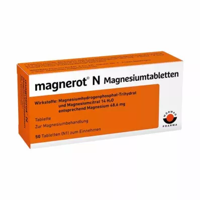 MAGNEROT N Magnezyum tabletleri, 50 adet