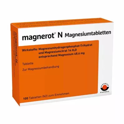 MAGNEROT N Magnezyum tabletleri, 100 adet