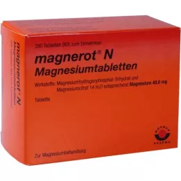 MAGNEROT N Magnezyum tabletleri, 200 adet