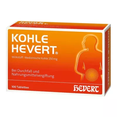 Kömür Hevert tabletleri, 100 adet Kömür Hevert tabletleri, 100 adet
