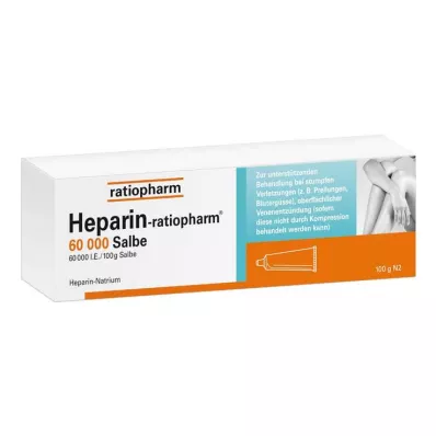 HEPARIN-RATIOPHARM 60.000 merhem, 100 g