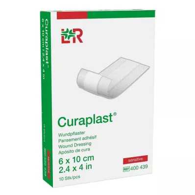 CURAPLAST Yara sargısı hassas 6x10 cm 1 m, 10 adet CURAPLAST Yara sargısı hassas 6x10 cm 1 m, 10 adet