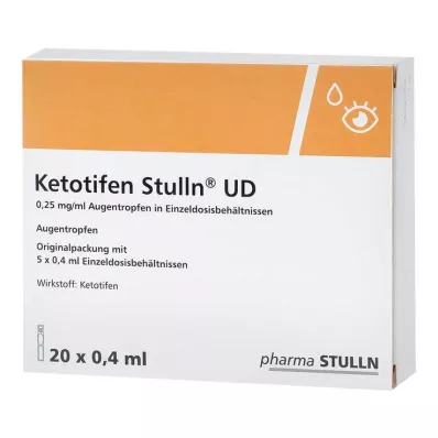 KETOTIFEN Stulln UD Göz damlası tek dozluk pipet, 20X0,4 ml KETOTIFEN Stulln UD Göz damlası tek dozluk pipet, 20X0,4 ml