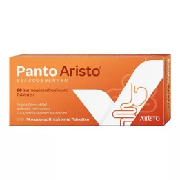 PANTO Mide yanması için Aristo 20 mg enterik kaplı tablet, 14 adet