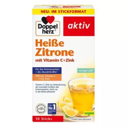 DOPPELHERZ sıcak limon C vitamini+çinko granülleri, 10 adet