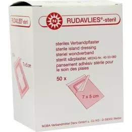 RUDAVLIES-5x7 cm steril bandaj flasterleri, 50 adet